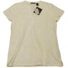 Womens Off White LIZ CLAIBORNE Stretch Pullover Blouse Medium NWT