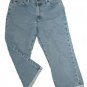 Womens Blue ST JOHN'S BAY Denim Capris 12 100% Cotton Inseam 21