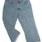 Womens Blue ST JOHN'S BAY Denim Capris 12 100% Cotton Inseam 21