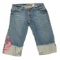 Womens Blue OLD NAVY Denim Capris 10 X 17 100% Cotton