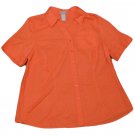 Womens Pink LIZ & ME LIZ CLAIBORNE Button Front Blouse 16W