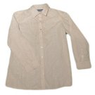 Womens Off White Metallic BILL BLASS BLASSPORT Button Front Blouse PM