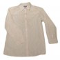 Womens Off White Metallic BILL BLASS BLASSPORT Button Front Blouse PM