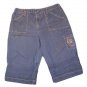 Womens Blue WHITE STAG Stretch Denim Capris 12 Cotton Blend Inseam 16