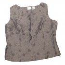 Womens Gray EMMA JAMES LIZ CLAIBORNE Sleeveless Pullover Blouse 14