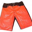 Mens Red Black BARE FOX Casual Shorts 40