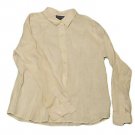 Womens Off White LIZ CLAIBORNE Button Front Blouse Large Petite