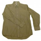 Mens Green IZOD Easy Care Button Down Shirt Large