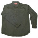 Mens Green WRANGLER Button Down Shirt Large