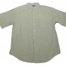 Mens Green Purple White ROUNDTREE & YORKE Button Down Shirt Large