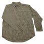 Mens Green White DOCKERS Button Down Shirt XL