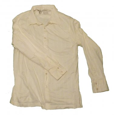 Mens Off White PERRY ELLIS Button Down Shirt XL