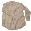 Mens Off White Tan Gray GEOFFREY BEENE Button Down Shirt 17
