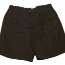 Mens Black NATURAL ISSUE Pleated Dress Shorts 38 100% Polyester