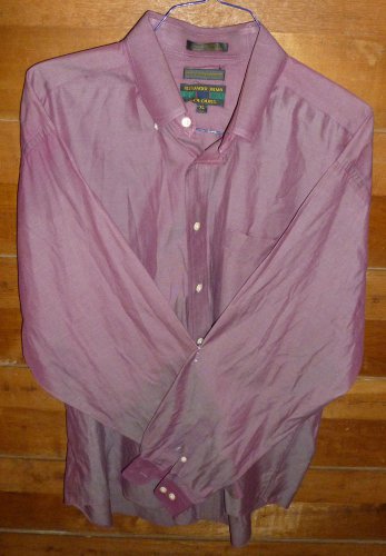Mens Maroon ALEXANDER JULIAN Button Down Shirt XL