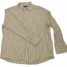 Mens Green Blue JOSEPH ABBOUD Button Down Shirt XXL