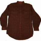 Mens Maroon Blue Red VAN HEUSEN Shirt Large