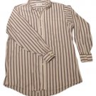 Mens Maroon Blue Off White M L R STUDIO COLLECTION Button Down Shirt XLT 17 1/2