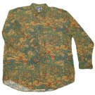 Mens Green Red Brown GAP Button Down Shirt XL