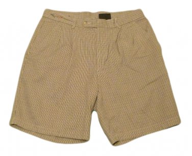 Mens Multi-Color GREG NORMAN Pleated Shorts 33 100% Cotton