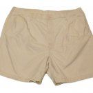 Mens Tan WRANGLER Pleated Casual Shorts 42 100% Cotton