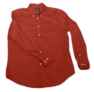 Mens Maroon DOCKERS Button Down Shirt Large