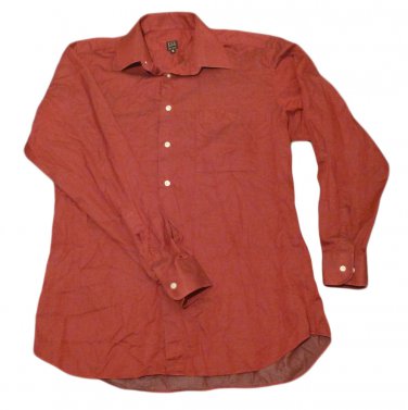 Mens Maroon IKE BEHAR Button Down Shirt 16