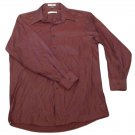 Mens Maroon GEOFFREY BEENE Button Down Shirt Large
