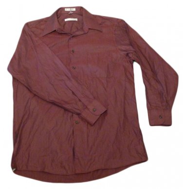 Mens Maroon GEOFFREY BEENE Button Down Shirt Large