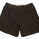 Mens Black GRAND SLAM Pleated Shorts 42 100% Polyester