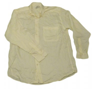 Mens Off White CLAIBORNE Button Down Shirt Large NWOT