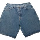 Mens Blue WRANGLER Denim Shorts 35 100% Cotton
