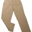 Mens Khaki DOCKERS Classic Fit Pleated Casual Pants 38 X 30 1/2 100% Cotton