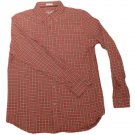 Mens Red Black Yellow OLD NAVY Fitted Button Down Shirt Medium