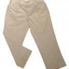 Mens Tan ARROW Pleated Casual Pants 42 X 29 1/2 100% Cotton