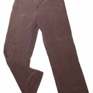 Mens Gray IZOD Corduroy Pants 36 X 32 1/2 Cotton Blend