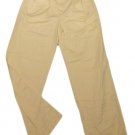 Womens Creme LIZ CLAIBORNE LIZ WEAR Pleated Casual Pants 8