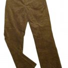 Womens Green CHRISTOPHER & BANKS Corduroy Pants 4P X 28 1/2 Cotton Blend