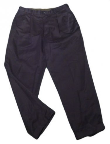 Mens Blue VAN HEUSEN Pleated Dress Pants 33 X 28 1/2