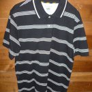 Mens Black Tan White CLUB ROOM Short Sleeve Shirt Large