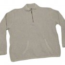 Womens Gray LIZ CLAIBORNE Half Zip Sweater Medium