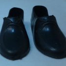 Vintage Barbie & Friends Black Ken Tie Shoes Made in Hong Kong