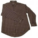 Mens Black White VAN HEUSEN Casual Shirt M 15 - 15 1/2