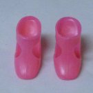 Barbie Hot Pink T-straps Cut Out Shoes