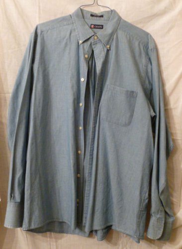 CHAPS by RALPH LAUREN Men's Shirt - Blue - Size XL *