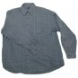 Mens Blue Gray VAN HEUSEN Button Down Shirt Large