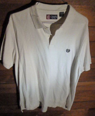 CHAPS by RALPH LAUREN Men's Shirt - Creme - Size L