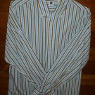 GAP Men's Shirt - Blue Brown & White - Size Large - EUC *