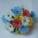 Vintage Barbie & Friends Plastic Bouquet of Flowers Multi-Color