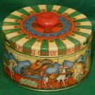 Three (3) WOLFGANG TINS - Chocolate Bucket, Wolfgang Candy & Carousel
